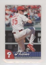 2007 Fleer Mini Die-Cut Cole Hamels #101 0a3