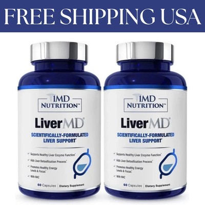 2 Packs 1MD Nutrition LiverMD - Liver Support Supplement New | Exp 11/2027