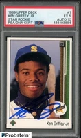 Ken Griffey Jr. HOF Signed Autograph 1989 Upper Deck Rookie Card #1 PSA 10 AUTO