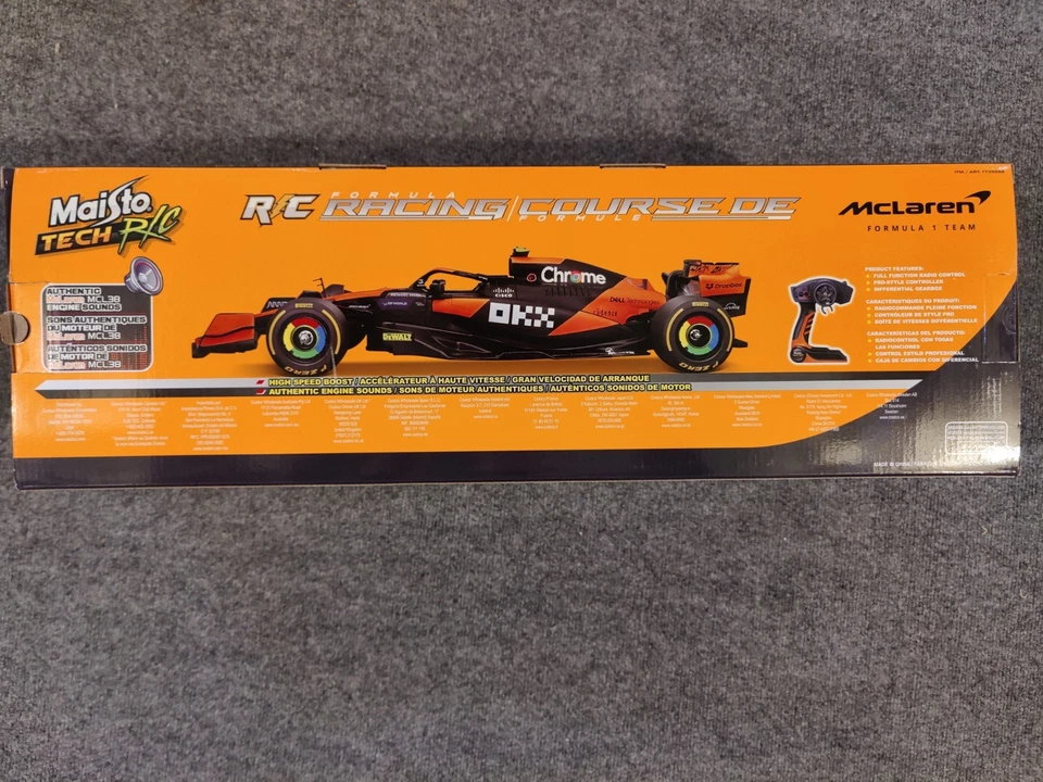 Brand New Sealed Maisto 1:10 Scale McLaren #4 Lando Norris RC Car - In Box - Image 3 of 3