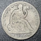 1855 O Seated Liberty Silver Half Dollar 50c VG Very Good Nice Coin