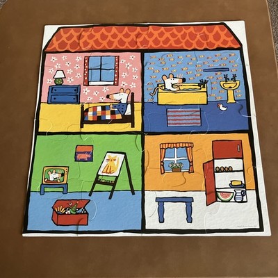 Vintage 1999 Maisy Mouse Floor Puzzle only no Colorforms 16 Big Pieces Ages 3-8