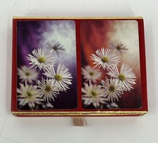 Vintage Congress Bridge Playing Cards Cle-U-Tone Finish Flowers
