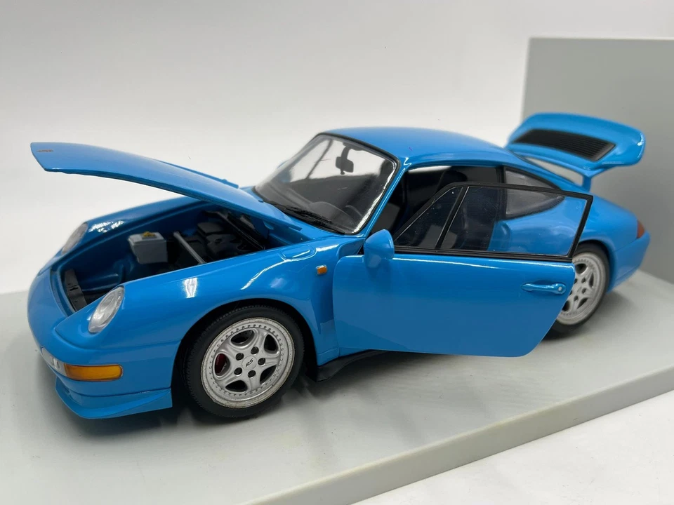 UT Models 1/18 Scale Rare Color Porsche 911 Carrera RS 993 Riviera Blue W/Box VH - Image 4 of 4
