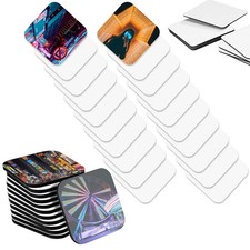 48 Pieces Sublimation Magnet Blanks Personalized 5 x 5 x 0.4 cm, Multi Color