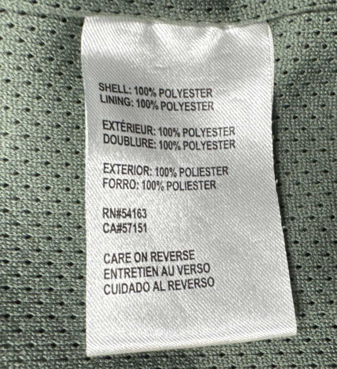 Calvin Klein Women’s Lightweight Zip-Up Jacket Dark Green Size Large 44” thumbnail 4