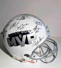 BART STARR, MONTANA, RICE + 5 SIGNED FS SUPER BOWL MVP PROLINE HELMET- STEINER