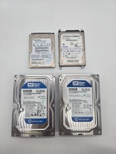 Lot of 4 x 320GB SATA HDD Hard Drives - Toshiba Samsung Western Digital - Used