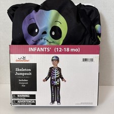 Skeleton Jumpsuit Infant 12 - 18 Months Dress Up Halloween Costume
