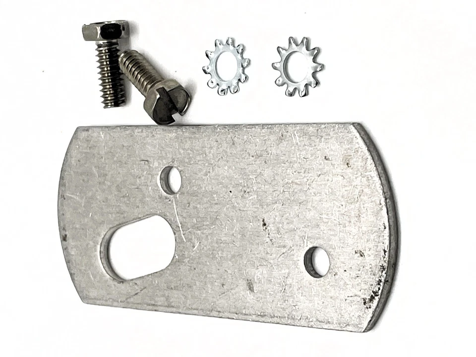 Slingerland 60s/70s Part #727-4 Spur Mount Backing Plate w/Screws  - SSMBP-005 - Image 2 of 2