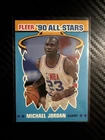 Michael Jordan Fleer 1990 All-Stars Sticker insert card #5 of 12 NBA Basketball