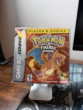 Pokemon FireRed Version CIB with Poster and Manual. Gameboy Advance Tested Mint