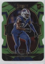 2022 Panini Select Concourse Neon Green Prizm Die-Cut /299 Kaiir Elam #98 ms9