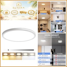 12 Inch LED Flush Mount Ceiling Light 28W 3200LM Dimmable 5 Color Temperature
