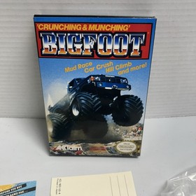 Bigfoot Nintendo Entertainment System 1990 NES caja y juego