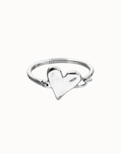UNO DE 50 BEAT BRACELET HEART SILVER SIZE MEDIUM PUL2639MTL000M.NEW IN POUCH