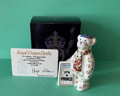 Royal Crown Derby - ''It's A Prince'' - Zeitungsverkäufer - Limited Edition