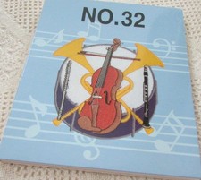 Brother Babylock White Embroidery Card MUSICAL INSTRUMENTS 32 NEW IN FOLDER