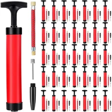 50 Set Ball Pump Kit Portable Hand Air Ball Pump for Sports Balls Inflator wi...