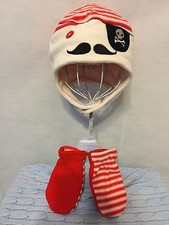 New/Tags 6-18 Month Jumping Beans Baby Boy's Fleece Hat/Matching Mitts