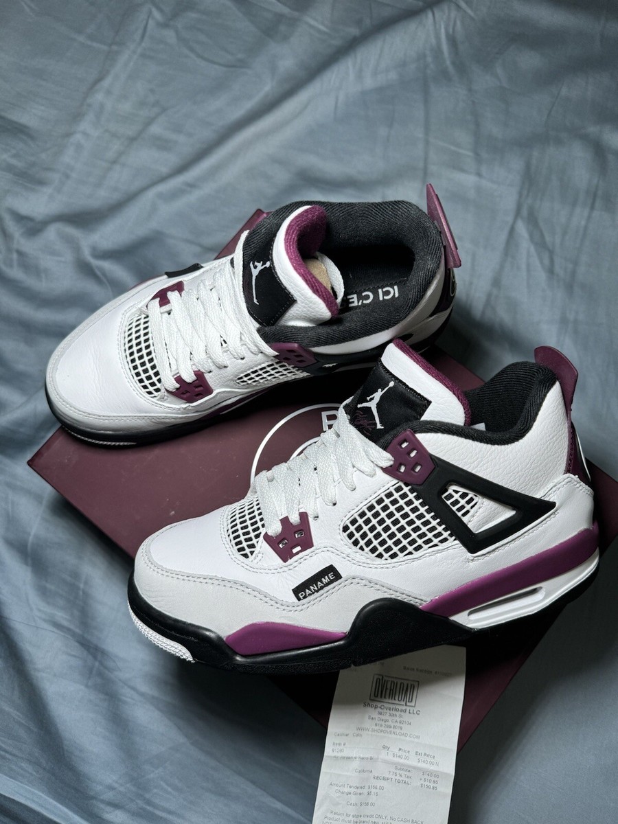 Size 5.5 - Jordan 4 Retro x Paris Saint-Germain Bordeaux 2020