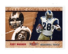 2002 Fleer Tradition Classic Combinations Retail #14 Kurt Warner/Marshall Faulk