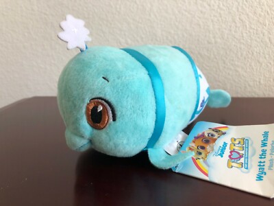 Disney Store Jr. T.O.T.S. Plush Wyatt the Whale 5''N Aqua Stuffed Animal Toy NWT!