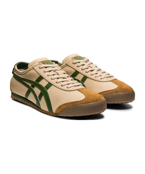 Onitsuka Tiger MEXICO 66 1183C102 BEIGE/GRASS GREEN Men's Women's