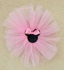 Coccarda ghirlanda bimba shabby fuoriporta fiocco nascita tulle Minnie Rosa