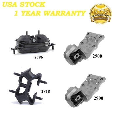 4PCS MOTOR & TRANS MOUNT FIT PONTIAC MONTANA, TRANS SPORT 3.4L