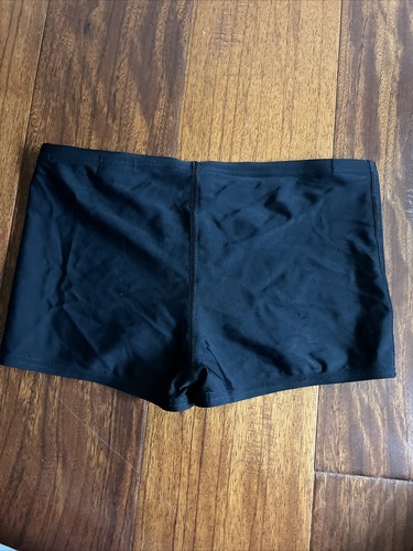 Speedo Boys 13-14 Swim Shorts Black And Neon Green - Picture 6 of 6