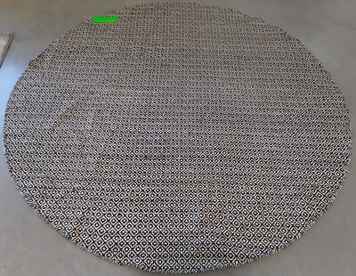IVORY BLACK 6'-0'' x 6'-0'' Broken Thread Rug, Reduced Price 1172769351 MTK717D-6R