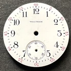 Antique Waltham 3/0s Pocket Watch Dial White Porcelain USA