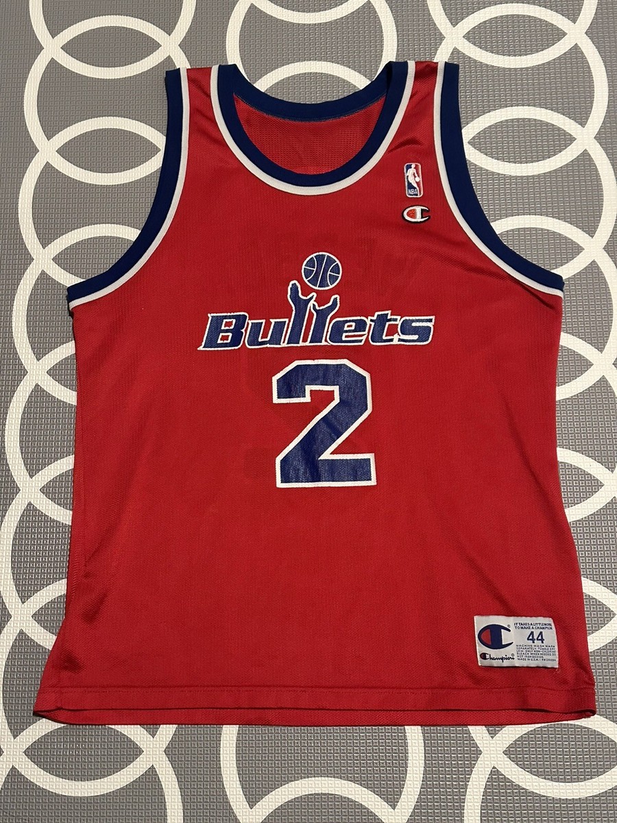 Vintage Washington Bullets Chris Webber Champion Jersey Size 44