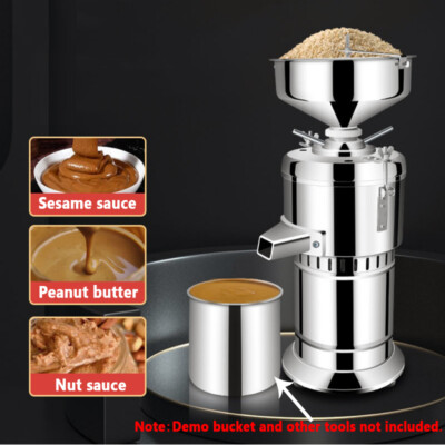 14KG/H New Peanut Butter Maker Nut Electric Grain Sesame Grinding Sauce Grinder