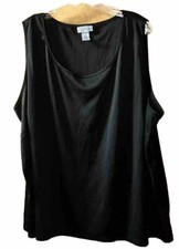 Preowned Maggie Barnes Catherines Black Camisole Women  s Plus Size 4X 30-32 