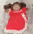 1978 1982 Vtg Cabbage Patch Kids AA Girl Doll Yarn Hair In Cutest One Outfit.