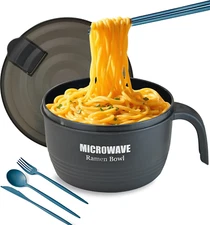 Large Ramen Bowl, Ramen Noodle Bowls Microwavable,Ramen Bowl Microwavable 45 Oz,