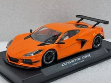 NSR 0397AW Corvette C8R Orange Test Car King 21K Motor EVO 1:32 Slot Car