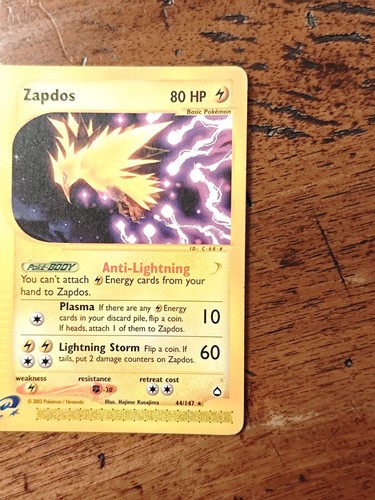 44/147 ZAPDOS Expedition Rare no holo - Pokémon Card 🌩️ - Foto 8 di 12