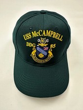 The Corps USS McCampbell DDG 85 ETT Dark Green Baseball Cap Hat One Size