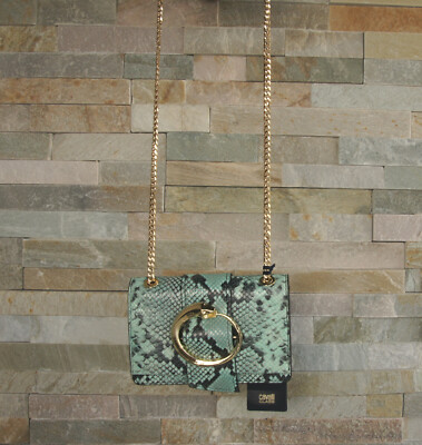 Cavalli Class Bag Shoulder Bag Glamour New Turquoise Former RRP  305