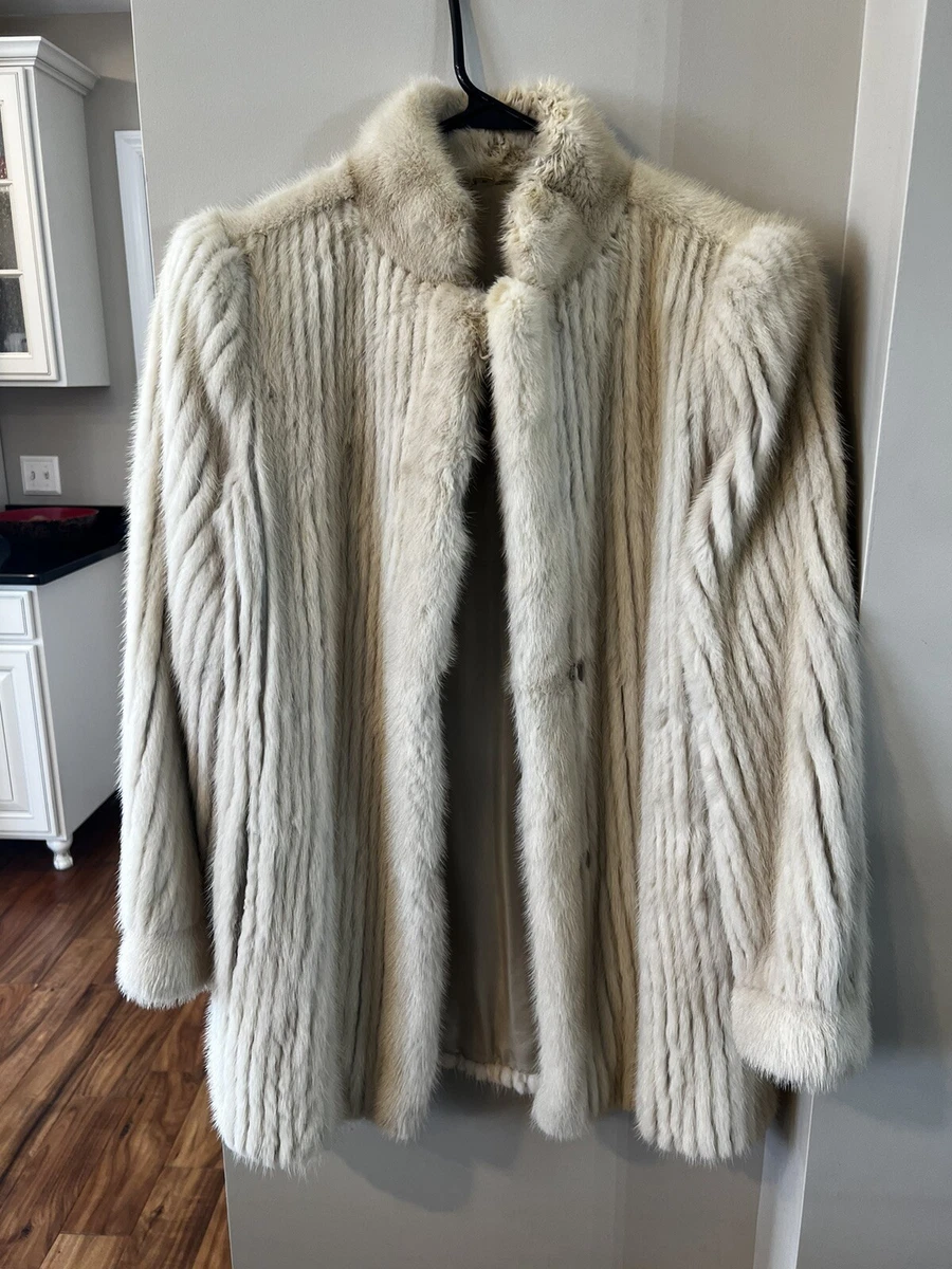 Ribbed fur shop coat