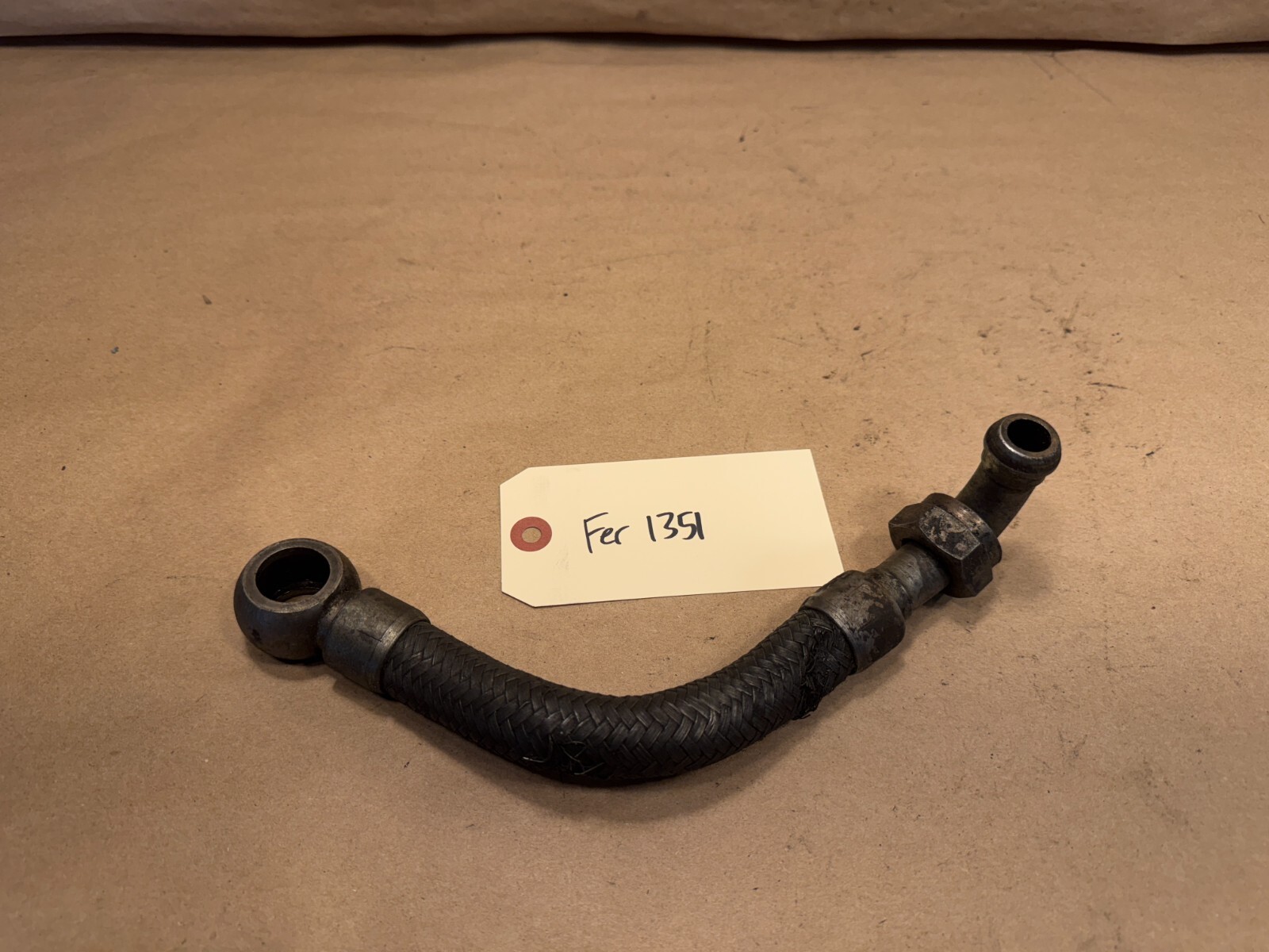 Ferrari 308 Lower Oil Cooler Hose OEM PN 110930