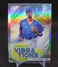 2022 Bowman chrome Virtuosic vibrations Kevin Alcantara Chicago Cubs VV-11
