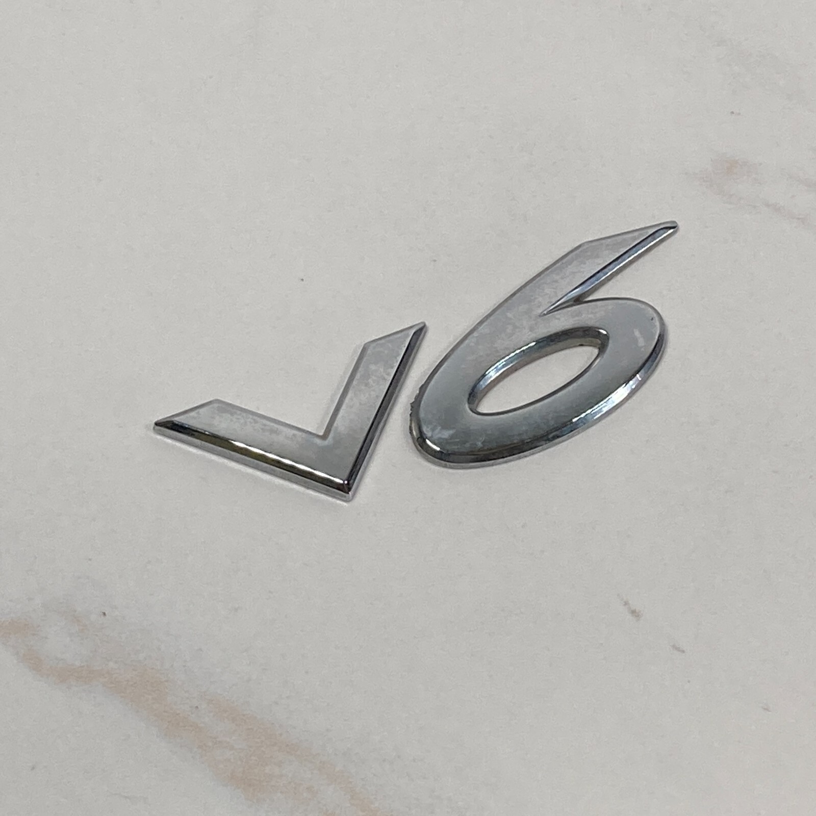 2003-2008 Mazda 6 V6 Emblem Logo Badge Letters Passenger Side Chrome