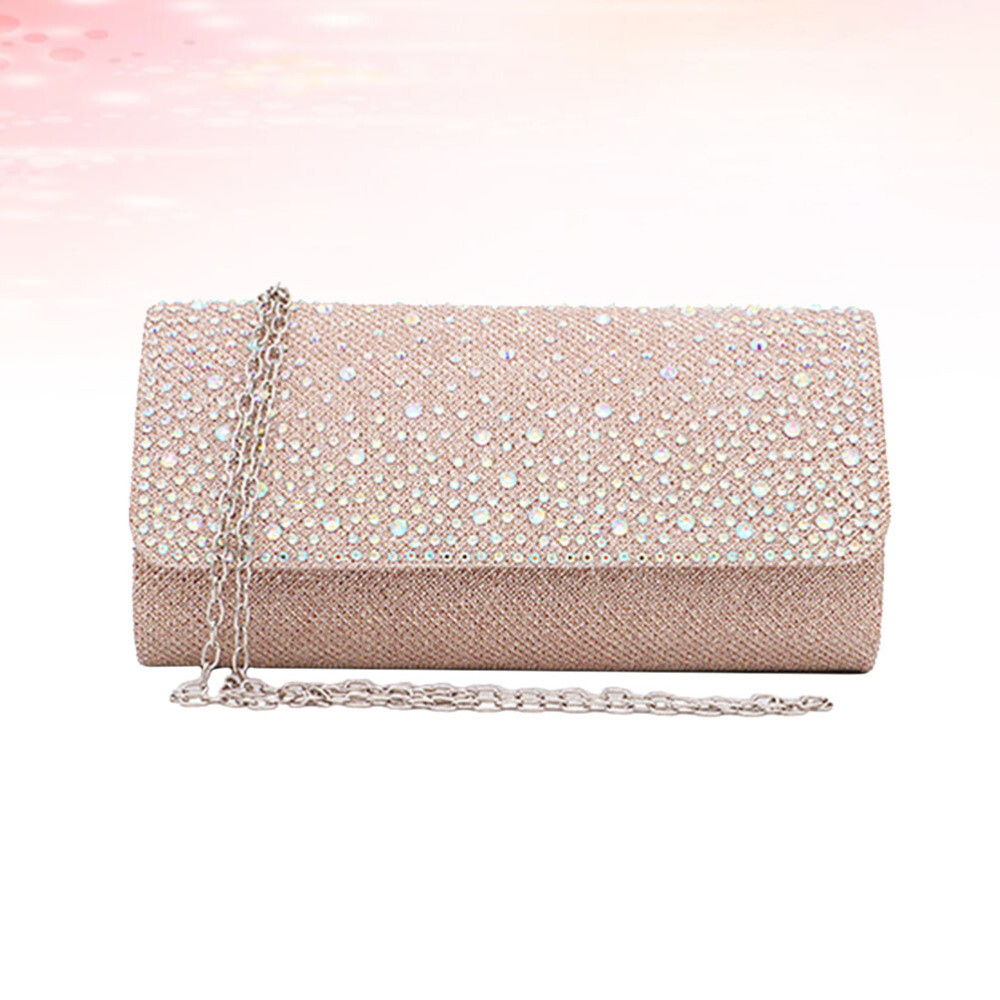 Sparkling Rhinestone Studded Evening Clutch with Magnetic Snap  