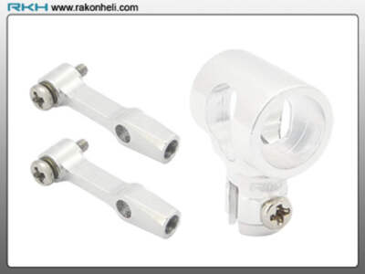 Rakonheli CNC AL DFC Center Hub Set (silber) - Blade mCPXBL: RKH-MCPXBL003-S