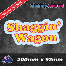Shaggin' Wagon Sticker Funny Laptop Car Window Bumper 4x4 JDM Decal 4wd
