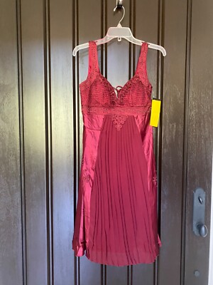 Sue Wong Silk Dress Holiday Beaded Evening Gown Christmas Red Fancy 6 4 New I4